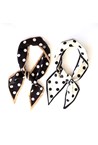 DOTS SCARF - white blk